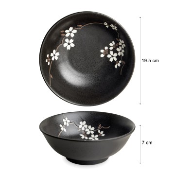Ciotola Anemoon Nera 19,5...
