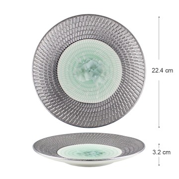 Piatto Rotondo In Ceramica...