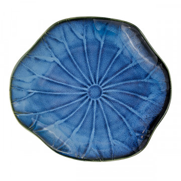 Piatto Fiore Zaffiro Aurora