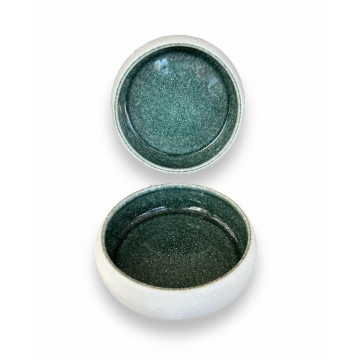 CM12 ELIPSE BOWL WHITE TEAL