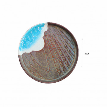 PIATTO ROTONDO IN CERAMICA  8”