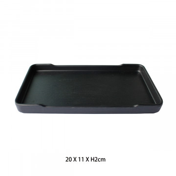 PIATTO RETT. IN MELAMINA 8"