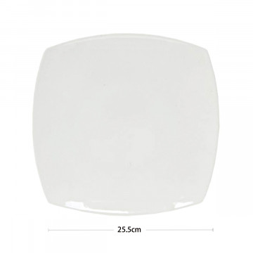 PIATTO PIANO QUADRO 25.5CM
