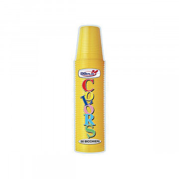 BICCH. 200ML 50PZ GIALLO