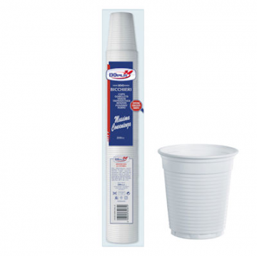 200ML 100PZ BICCHIERI BIANCHI