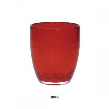 BICCHIERE CC380 BUBBLES ROSSO