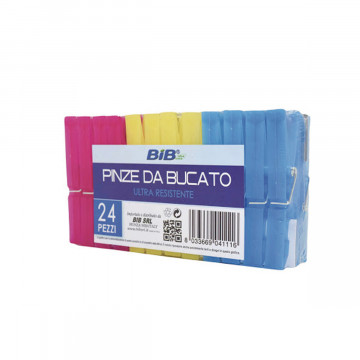 Pinza bucato platica color