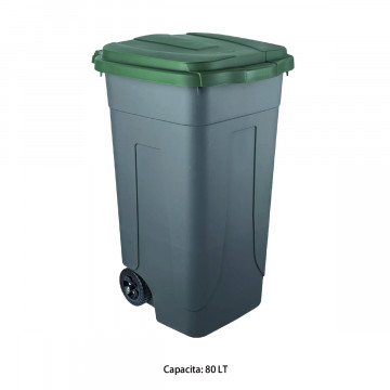 BIDONE CARRELLATO LT80