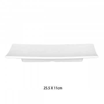 PIATTO DI MELAMINA RETT.