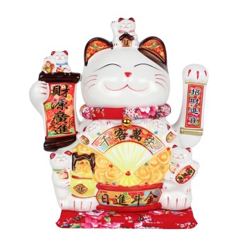 GATTO PORTA FORTUNA 16”  37CM