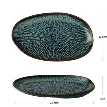 Vassoio Ovale in Ceramica...