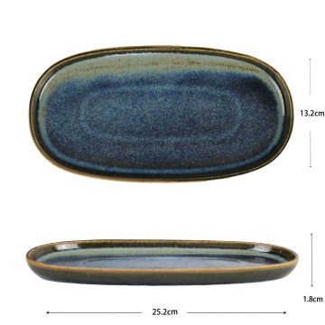 Vassoio Ovale in Ceramica...