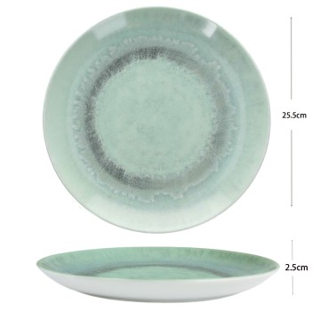 Piatto Piano Atollo Verde...